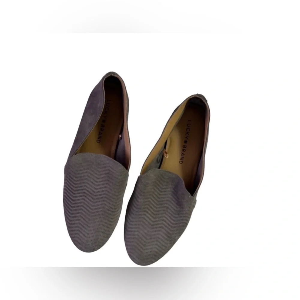 LUCKY BRAND Grey Cattina Slip On Loafers Size 7.5 lightweight